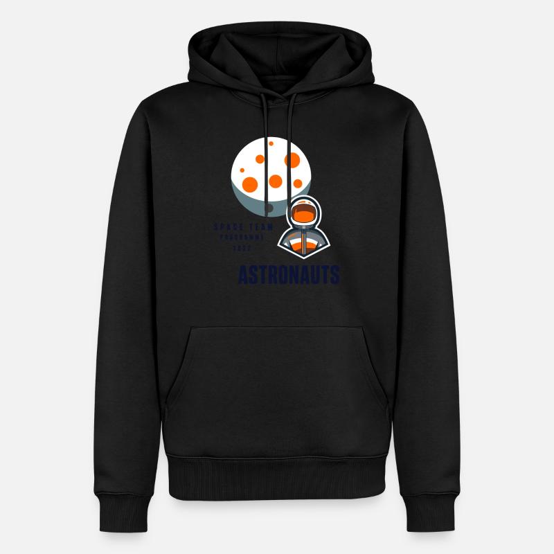 SPACE TEAM ASTRONAUTS - Sweat à capuche Premium bio Homme - noir