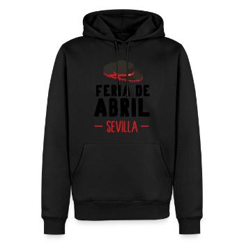 Feria de Abril Sevilla - Sweat à capuche Premium bio Homme - noir - Devant - Nico (187cm)
