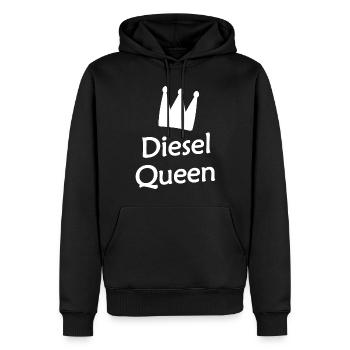 Queen of motorists - Men’s Premium Organic Hoodie - black - Front - Nico (187cm)