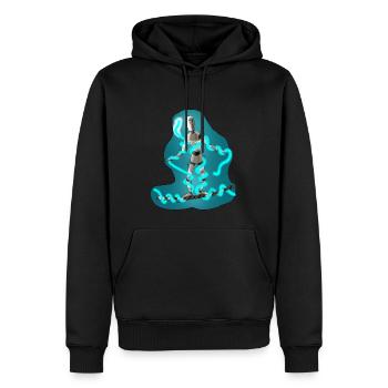 Seiltanzende Puppe - Männer Premium Bio Hoodie - Schwarz - Vorne - Nico (187cm)