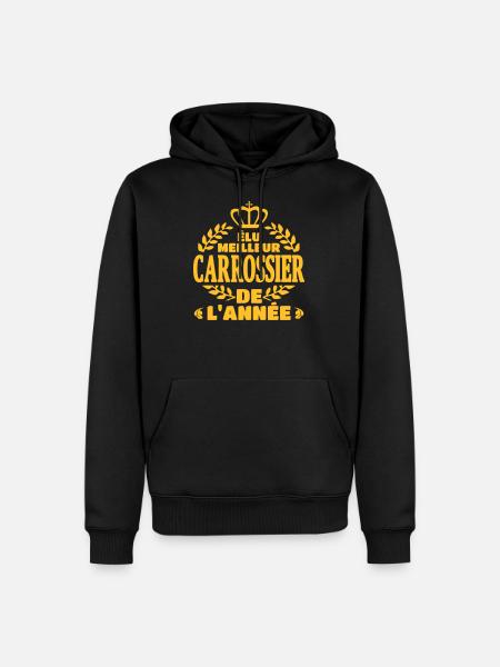 Elu meilleur carrossier - Sweat à capuche Premium bio Homme - noir