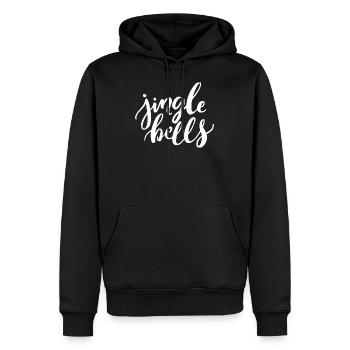 Noël Jingle Bells de Noël cadeau de Noël - Sweat à capuche Premium bio Homme - noir - Devant - Nico (187cm)