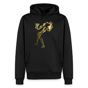 Jazz-Saxophon - Männer Premium Bio Hoodie - Schwarz - Vorne - Nico (187cm)