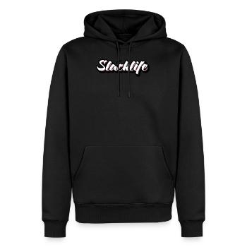 Slackline - Sweat à capuche Premium bio Homme - noir - Devant - Nico (187cm)