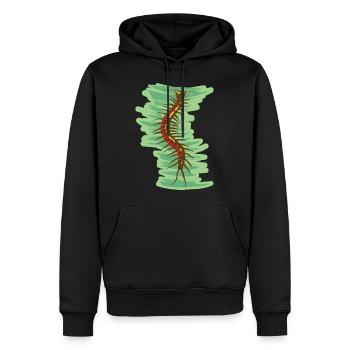 giftiger Skolopender Hundertfüsser Krabbeltier - Männer Premium Bio Hoodie - Schwarz - Vorne - Nico (187cm)