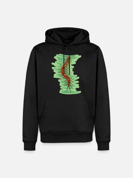 giftiger Skolopender Hundertfüsser Krabbeltier - Männer Premium Bio Hoodie - Schwarz