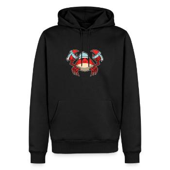 Süßes Tier Baby Krebs Krebse Krabbe - Männer Premium Bio Hoodie - Schwarz - Vorne - Nico (187cm)