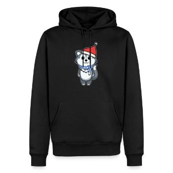 Süßes Tier Baby Wolf Wölfe - Männer Premium Bio Hoodie - Schwarz - Vorne - Nico (187cm)