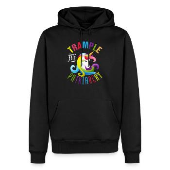 Trample The Patriarchy Unicorn Power - Männer Premium Bio Hoodie - Schwarz - Vorne - Nico (187cm)