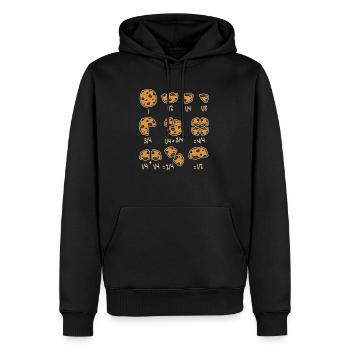 Biscuits biscuit chocolat fractions professeur - Sweat à capuche Premium bio Homme - noir - Devant - Nico (187cm)