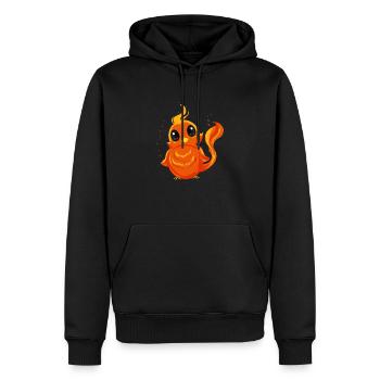 " CUTE PHOENIX " ~ Niedliches Phönix Küken - Männer Premium Bio Hoodie - Schwarz - Vorne - Nico (187cm)