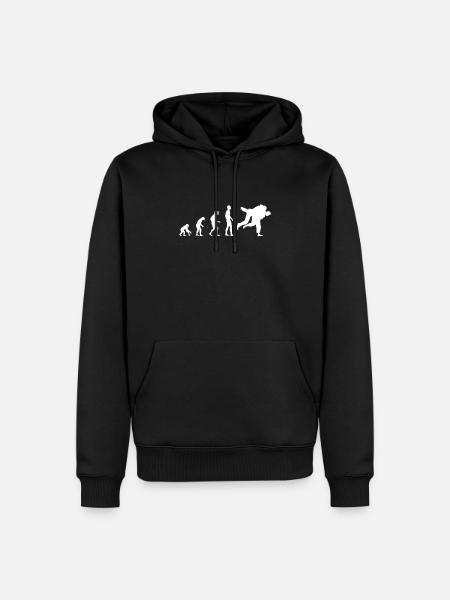 Evolution BJJ Judo Wrestling Grappling - Men’s Premium Organic Hoodie - black