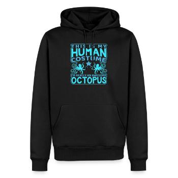 Human Octopus - Men’s Premium Organic Hoodie - black - Front - Nico (187cm)