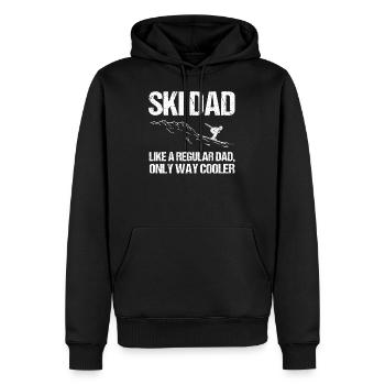 Ski Ski Hiver Sport Ski Cadeau De Vacances De Ski - Sweat à capuche Premium bio Homme - noir - Devant - Nico (187cm)