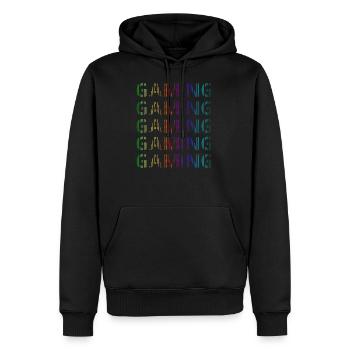 Gaming Gaming Gaming Gaming Gaming - Men’s Premium Organic Hoodie - black - Front - Nico (187cm)