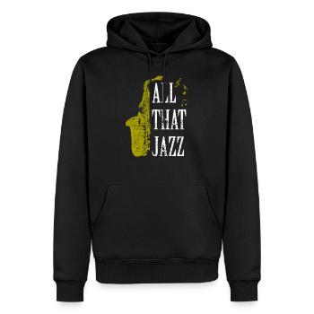 Saxophon Sax - Männer Premium Bio Hoodie - Schwarz - Vorne - Nico (187cm)