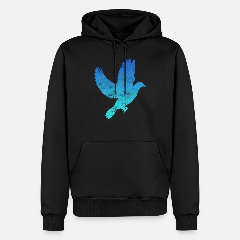 Colombe oiseau Colombe - Sweat à capuche Premium bio Homme - noir