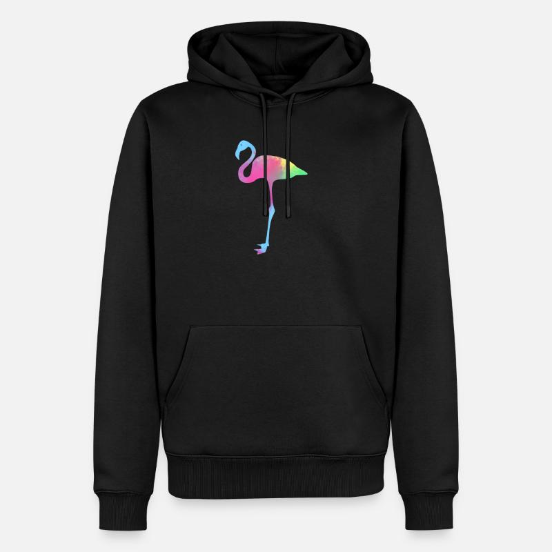 flamant - Sweat à capuche Premium bio Homme - noir