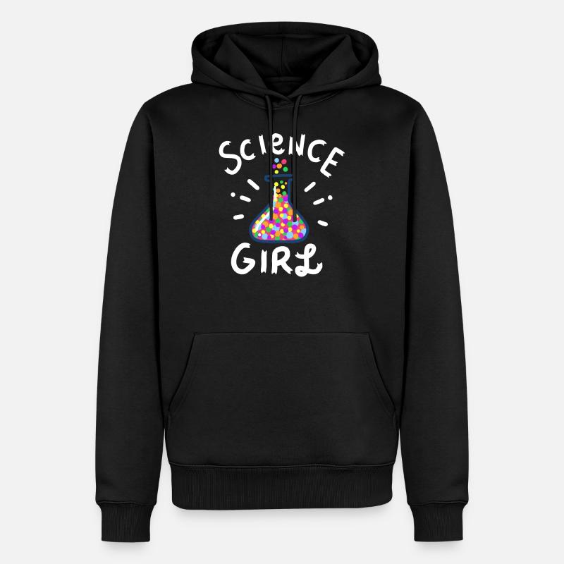 filles Science - Sweat à capuche Premium bio Homme - noir