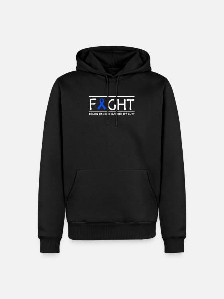 Darmkrebs Kämpfer - Männer Premium Bio Hoodie - Schwarz