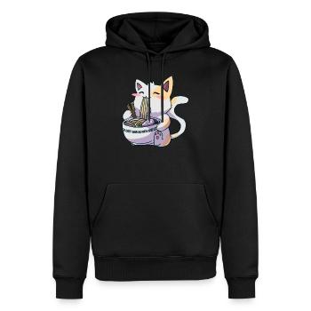 Anime Ramen Kawaii japanische Nudeln - Männer Premium Bio Hoodie - Schwarz - Vorne - Nico (187cm)