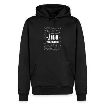 Adolescent 13e anniversaire 13 ans Bday cadeau - Sweat à capuche Premium bio Homme - noir - Devant - Nico (187cm)