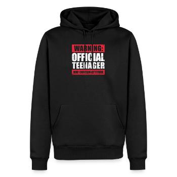 Cadeau d'anniversaire 13 ans 13 ans Bday - Sweat à capuche Premium bio Homme - noir - Devant - Nico (187cm)