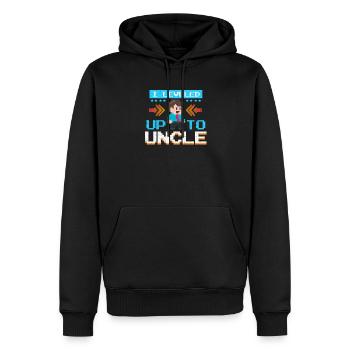 Onkel Gamer Nichte Neffe Zocken Familie Geschenk - Männer Premium Bio Hoodie - Schwarz - Vorne - Nico (187cm)