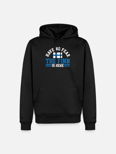 Finland Finnish - Men’s Premium Organic Hoodie - black