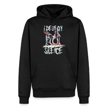 Schlagzeuger Schlagzeug - Männer Premium Bio Hoodie - Schwarz - Vorne - Nico (187cm)