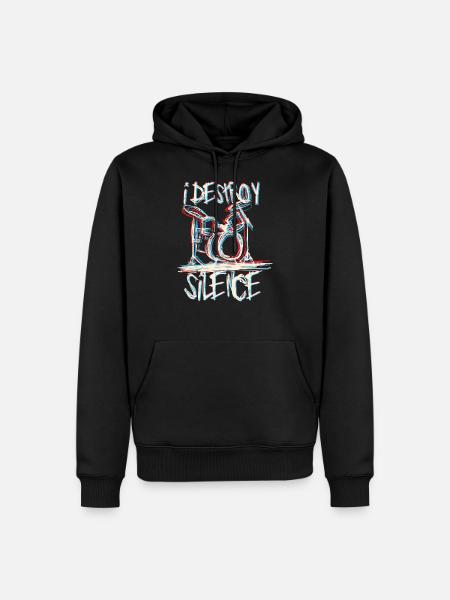 Drummer trommer - Herre Premium økologisk hoodie - sort