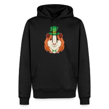 Lustig Meerschweinchen St.Patrick's Day Geschenk - Männer Premium Bio Hoodie - Schwarz - Vorne - Nico (187cm)