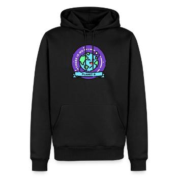 Protection de l'environnement abeille mer - Sweat à capuche Premium bio Homme - noir - Devant - Nico (187cm)