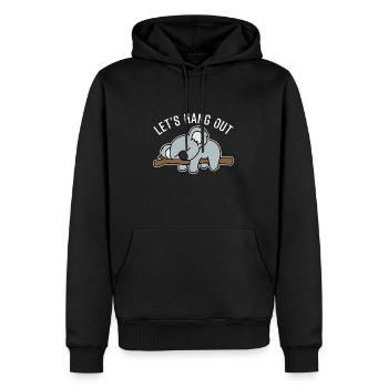 Koala mignon nous allons traîner Koala cadeau - Sweat à capuche Premium bio Homme - noir - Devant - Nico (187cm)