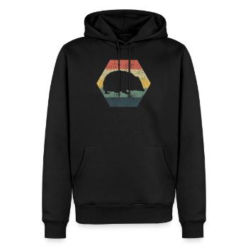 Igel Igel Igel - Männer Premium Bio Hoodie - Schwarz - Vorne - Nico (187cm)
