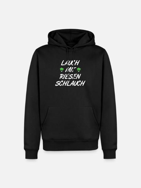 Leek with huge hose - Men’s Premium Organic Hoodie - black