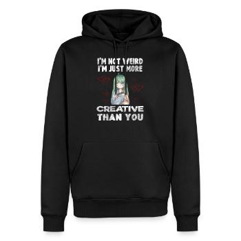 Anime - Männer Premium Bio Hoodie - Schwarz - Vorne - Nico (187cm)
