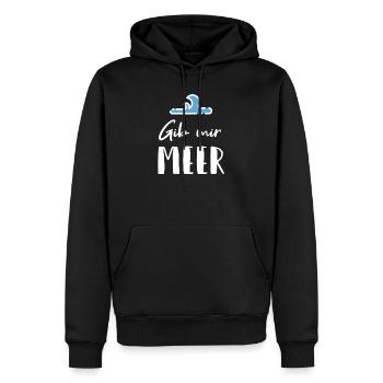Gib mir Meer Sonne Urlaub Paradies - Männer Premium Bio Hoodie - Schwarz - Vorne - Nico (187cm)