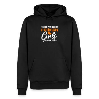 Basketball Trainer Coach Basketballer Geschenk - Männer Premium Bio Hoodie - Schwarz - Vorne - Nico (187cm)