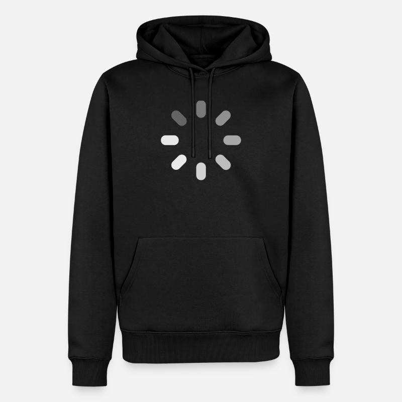 Loading - Männer Premium Bio Hoodie - Schwarz