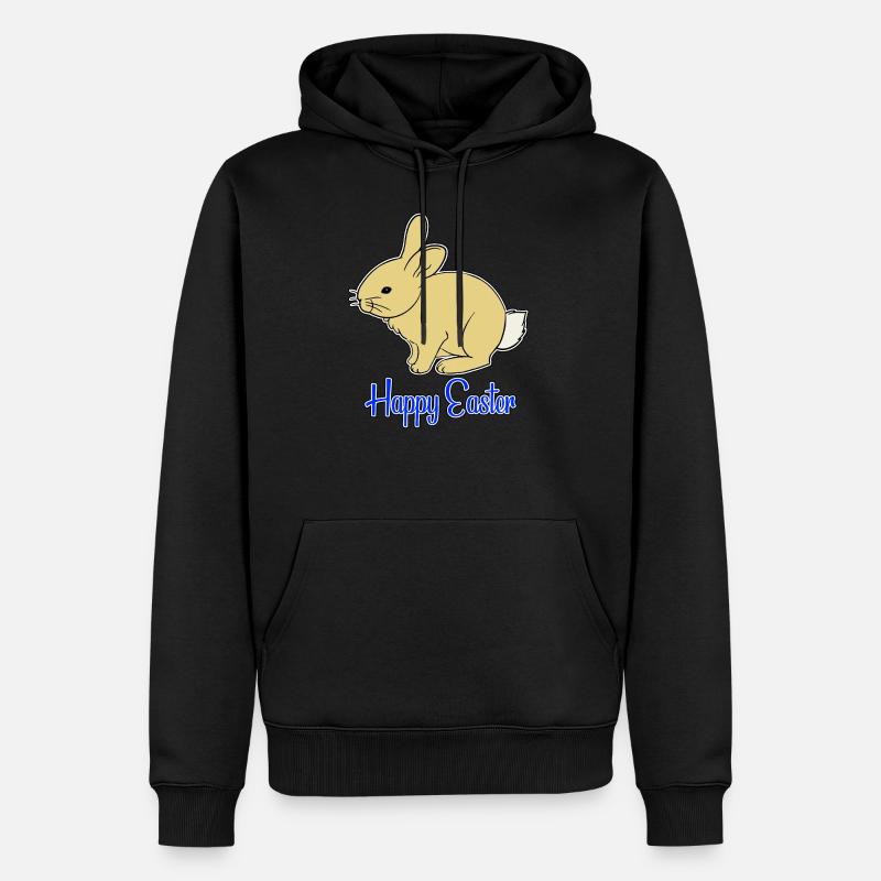 Joyeuses Pâques - Joyeuses Pâques - Sweat à capuche Premium bio Homme - noir