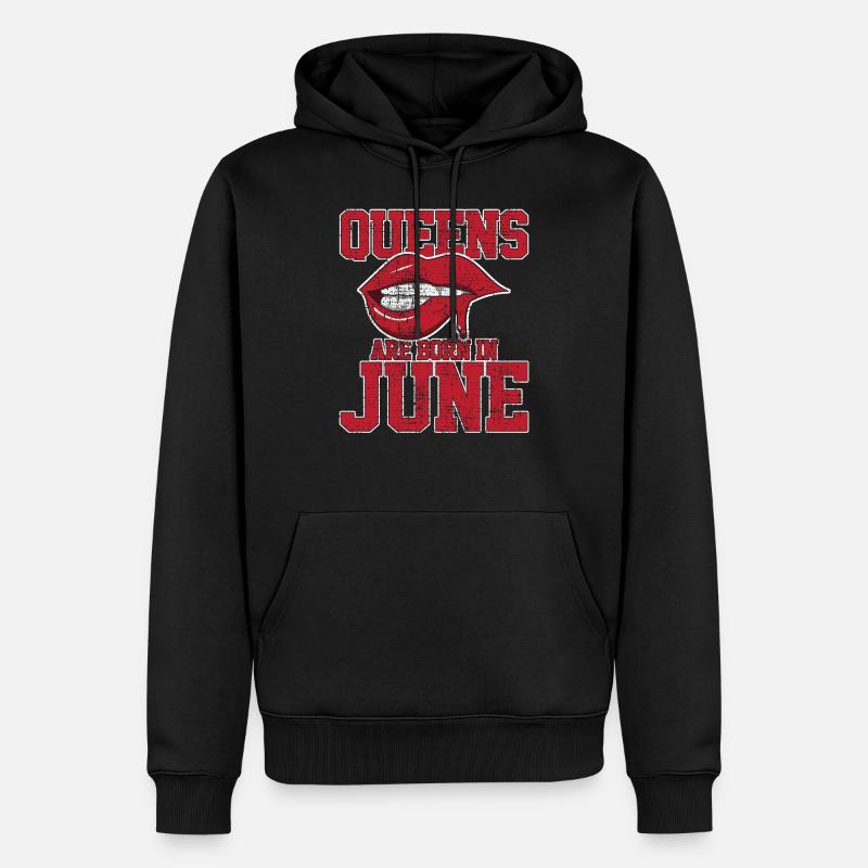 June Queens - Männer Premium Bio Hoodie - Schwarz