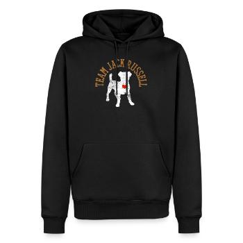 Jack Russell - Männer Premium Bio Hoodie - Schwarz - Vorne - Nico (187cm)