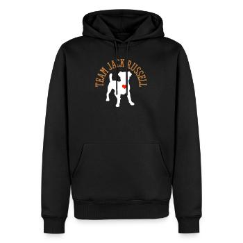 Jack Russell - Männer Premium Bio Hoodie - Schwarz - Vorne - Nico (187cm)