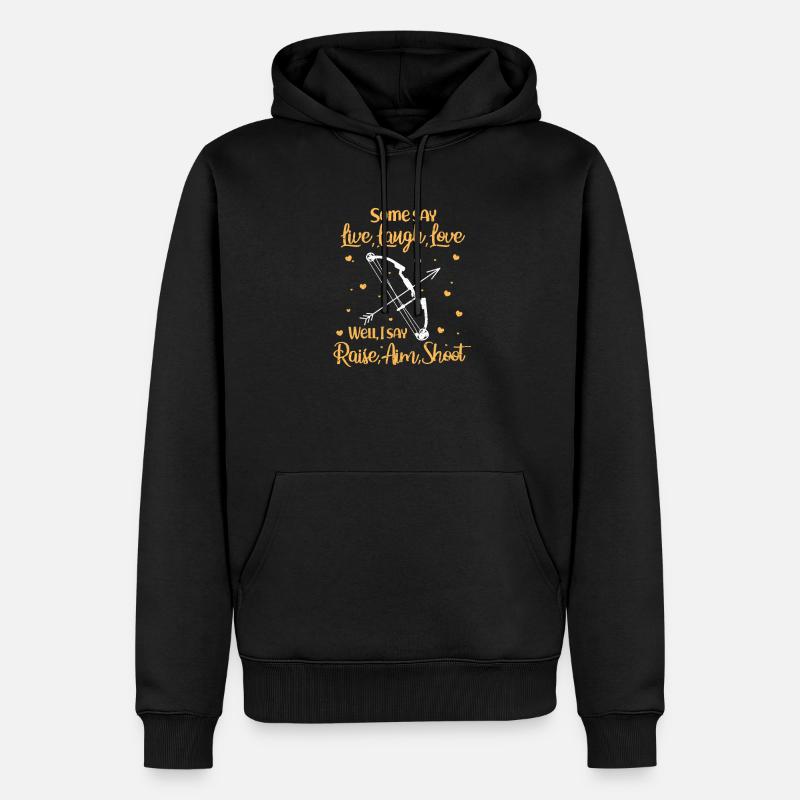Bogenschütze - Männer Premium Bio Hoodie - Schwarz