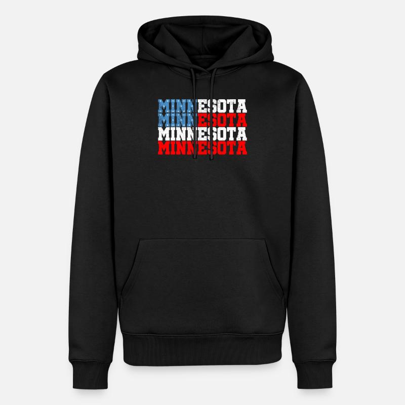 Minnesota - Sweat à capuche Premium bio Homme - noir