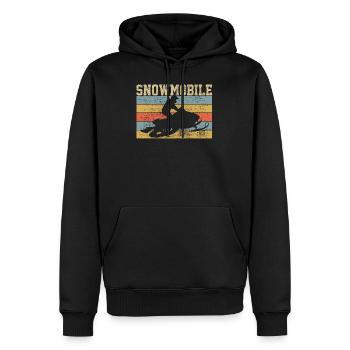 Schneemobil Schneemobil - Männer Premium Bio Hoodie - Schwarz - Vorne - Nico (187cm)