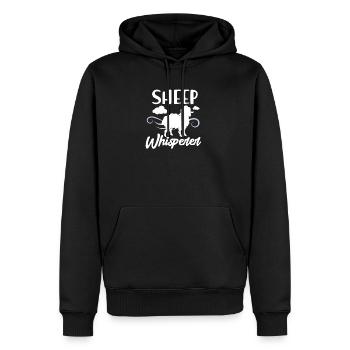 Schaf - Männer Premium Bio Hoodie - Schwarz - Vorne - Nico (187cm)