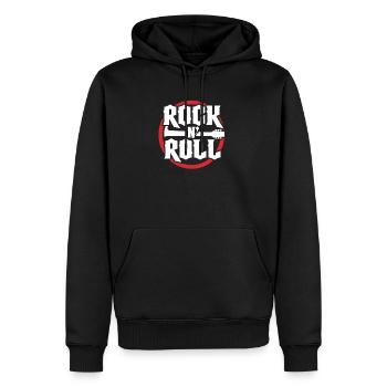 Rock And Roll - Männer Premium Bio Hoodie - Schwarz - Vorne - Nico (187cm)