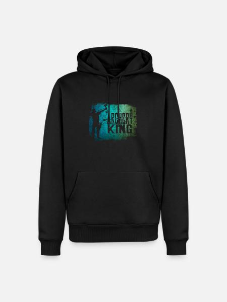 Archer King - Men’s Premium Organic Hoodie - black